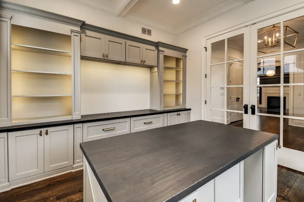 Basement home office or quiet study area