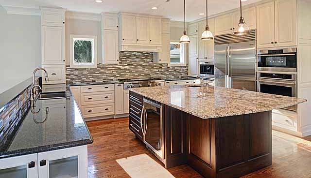 newly remodeled kitchen with granite countertops